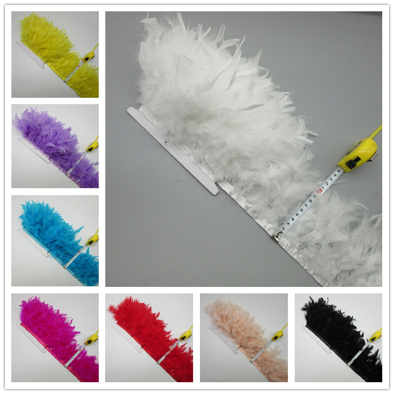2 Yards Turkey Feather Trim Fl - огляд і ціна Feather Trim Marabou