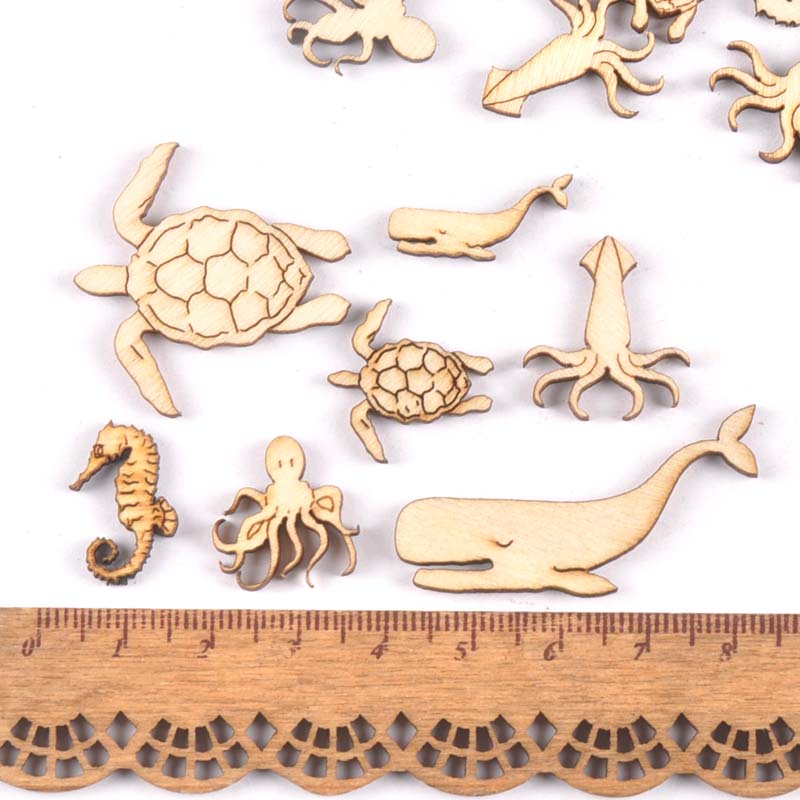 20Pcs 25-40mm Sea Turtle/horse - огляд і ціна Craft Embellishment