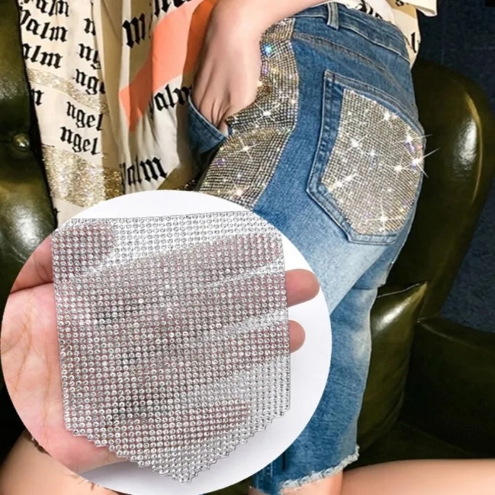 Luxury Rhinestone Patches Jean - огляд і ціна Hotfix Rhinestone Sheet