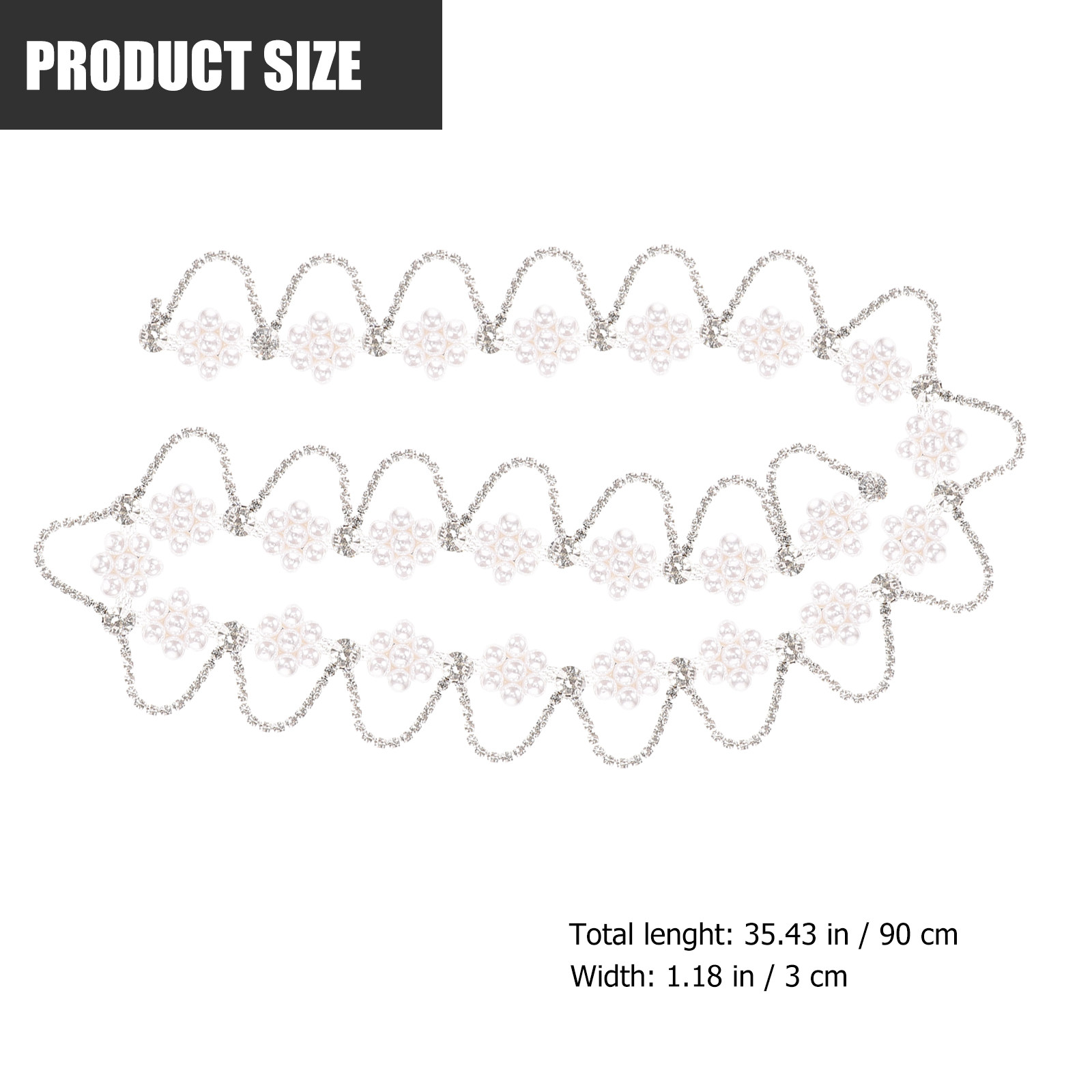 Premium Rhinestone Pearl Chain - огляд і ціна Craft Embellishment