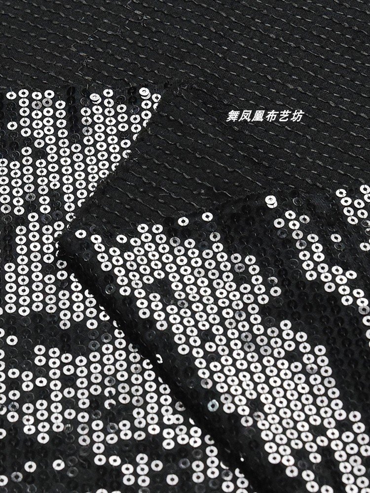 Black High Elastic Sequin Fabr - огляд і ціна Crystal Mesh Fabric