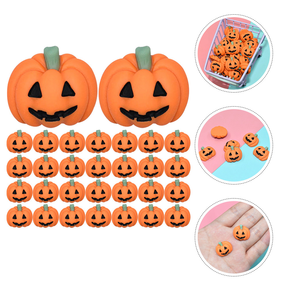 50Pcs Tiny Resin Pumpkin Charm - огляд і ціна Craft Embellishment