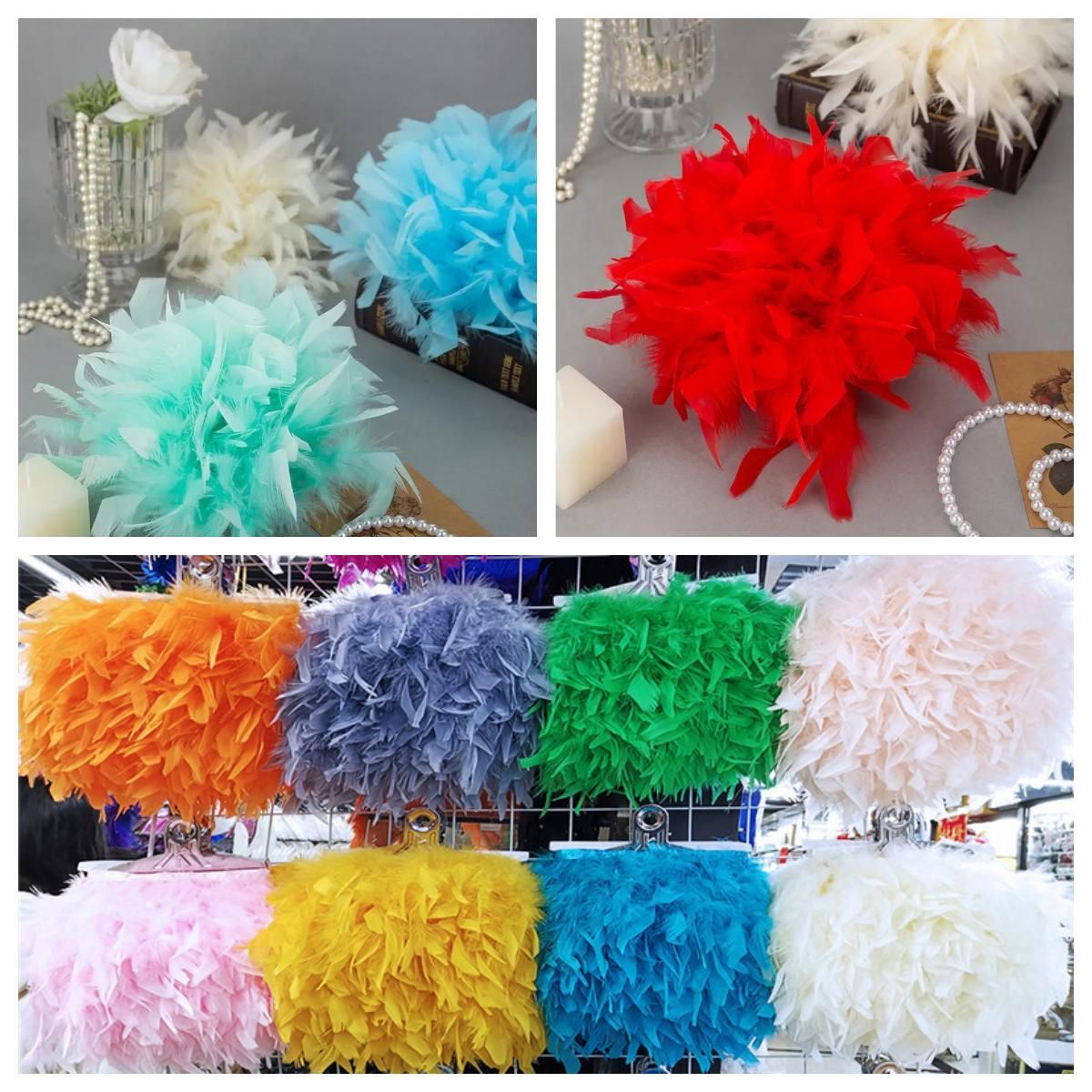 Natural Turkey Marabou Feather - огляд і ціна Feather Trim Marabou